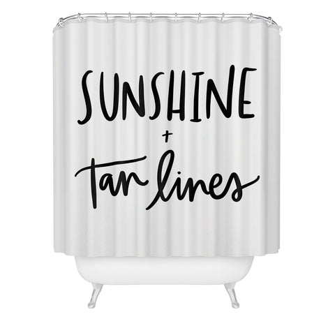 Chelcey Tate Sunshine And Tan Lines Shower Curtain