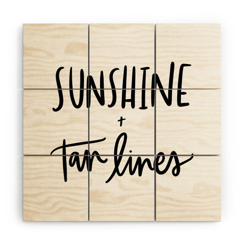 Chelcey Tate Sunshine And Tan Lines Wood Wall Mural