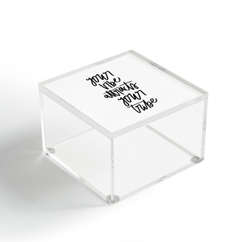 Chelcey Tate Your Vibe Attracts Your Tribe Acrylic Box