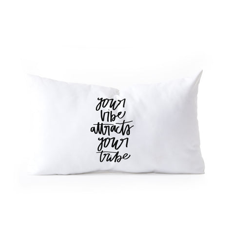 Chelcey Tate Your Vibe Attracts Your Tribe Oblong Throw Pillow