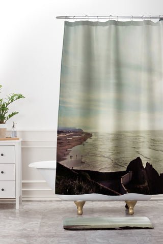 Chelsea Victoria A Day At The Beach Shower Curtain And Mat