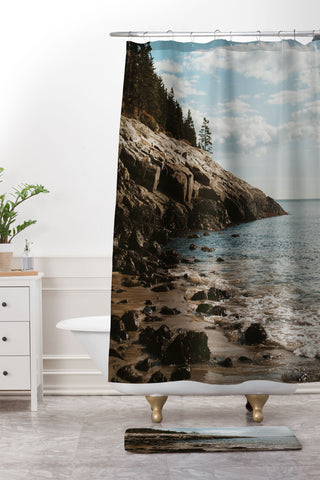 Chelsea Victoria A Day In Maine Shower Curtain And Mat
