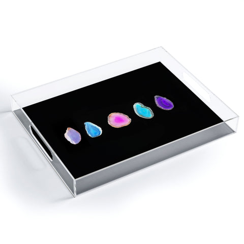 Chelsea Victoria Agate Collection Acrylic Tray