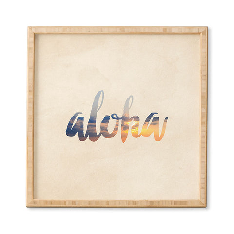 Chelsea Victoria Aloha Hawaii Framed Wall Art