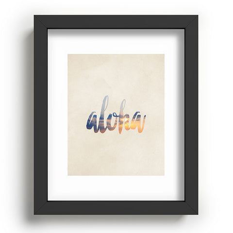 Chelsea Victoria Aloha Hawaii Recessed Framing Rectangle