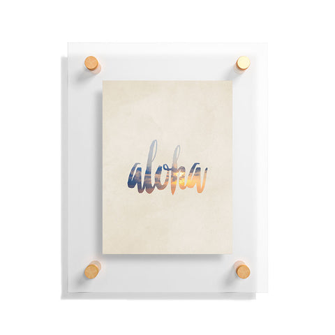 Chelsea Victoria Aloha Hawaii Floating Acrylic Print