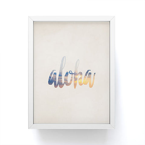 Chelsea Victoria Aloha Hawaii Framed Mini Art Print
