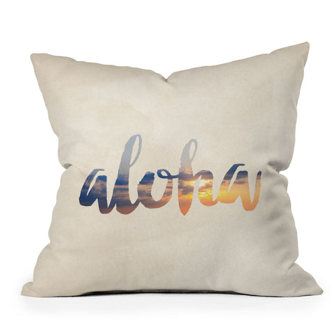 Chelsea Victoria Aloha Hawaii Throw Pillow
