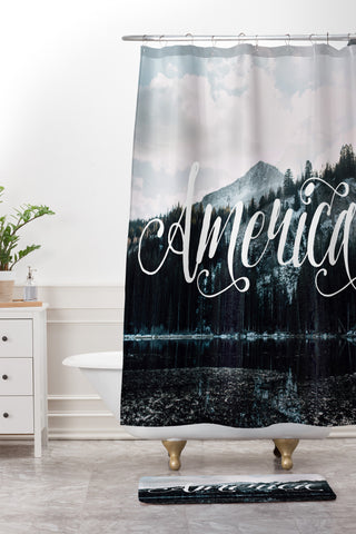 Chelsea Victoria American Beauty Shower Curtain And Mat