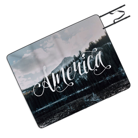 Chelsea Victoria American Beauty Picnic Blanket