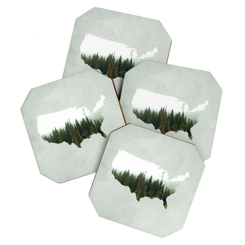 Chelsea Victoria American Landscape Coaster Set