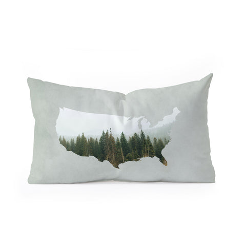 Chelsea Victoria American Landscape Oblong Throw Pillow