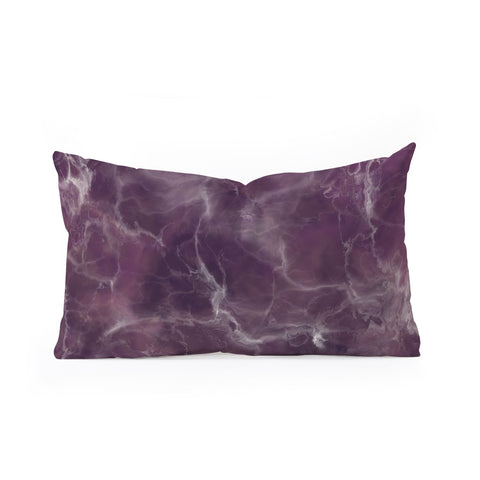 Chelsea Victoria Amethyst Marble Oblong Throw Pillow