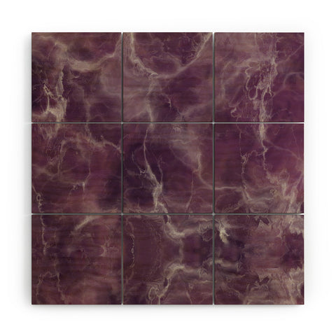 Chelsea Victoria Amethyst Marble Wood Wall Mural