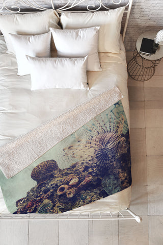 Chelsea Victoria Aqua Life Fleece Throw Blanket