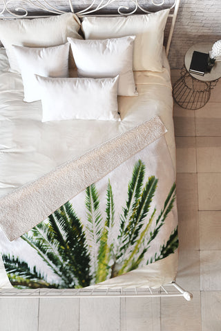 Chelsea Victoria Beverly Hills Palm Tree Fleece Throw Blanket