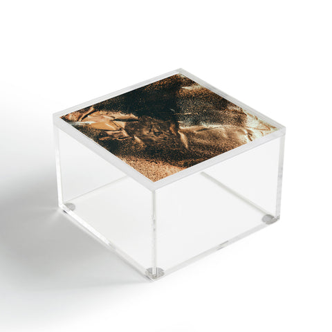 Chelsea Victoria Black and Gold Marble Swirl Acrylic Box