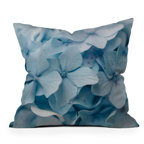Chelsea Victoria Blue Hydrangeas Throw Pillow