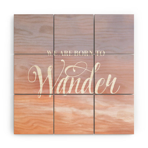 Chelsea Victoria Born to Wander Wood Wall Mural