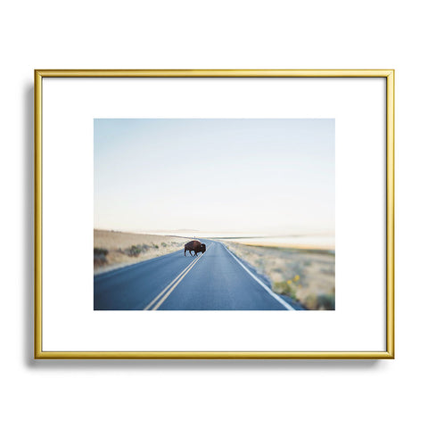 Chelsea Victoria Buffalo Crossing Metal Framed Art Print