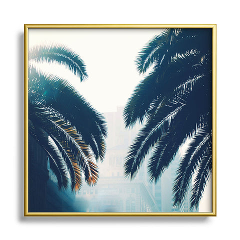 Chelsea Victoria California Blue Metal Square Framed Art Print
