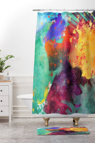 Chelsea Victoria Elemint Shower Curtain And Mat