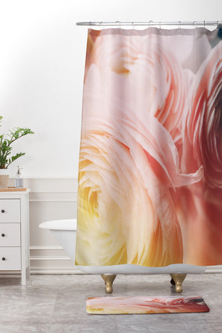 Chelsea Victoria Floral Child Shower Curtain And Mat