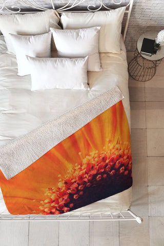 Chelsea Victoria Flower Burst Fleece Throw Blanket