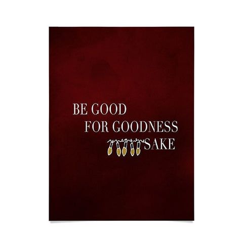 Chelsea Victoria For Goodness Sake Poster