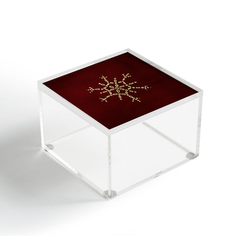 Chelsea Victoria Gold Snowflake No 2 Acrylic Box