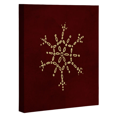 Chelsea Victoria Gold Snowflake No 2 Art Canvas