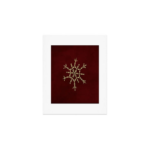 Chelsea Victoria Gold Snowflake No 2 Art Print