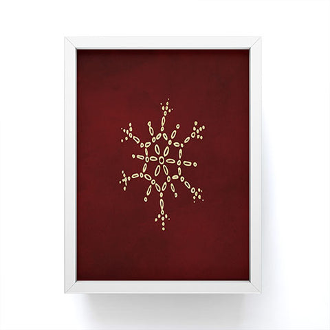 Chelsea Victoria Gold Snowflake No 2 Framed Mini Art Print