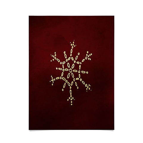 Chelsea Victoria Gold Snowflake No 2 Poster