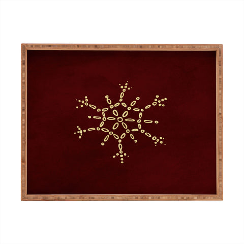 Chelsea Victoria Gold Snowflake No 2 Rectangular Tray