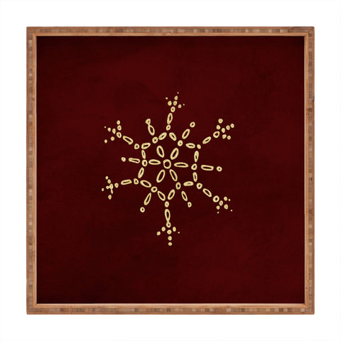 Chelsea Victoria Gold Snowflake No 2 Square Tray