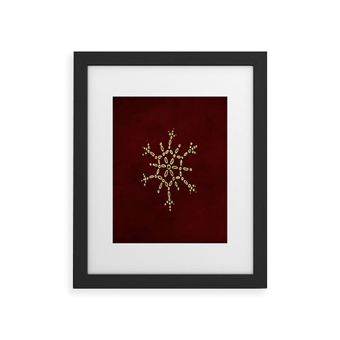 Chelsea Victoria Gold Snowflake No 2 Framed Art Print