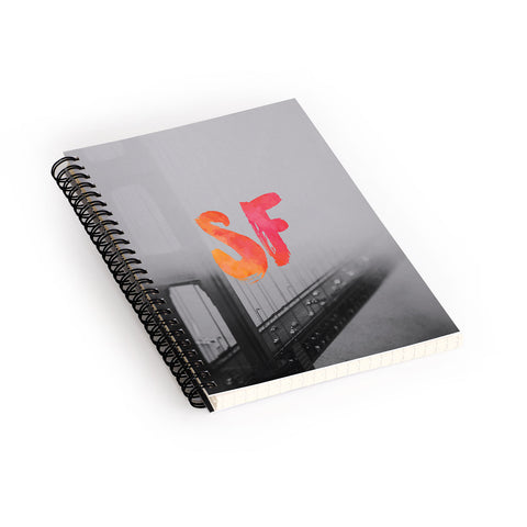 Chelsea Victoria Golden Gate Noir Spiral Notebook