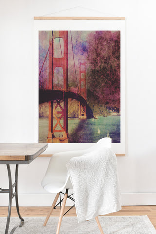 Chelsea Victoria Golden Gate Stars Art Print And Hanger