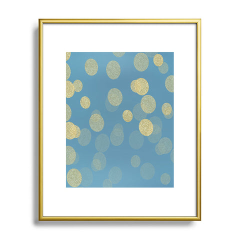 Chelsea Victoria Golden Rain Metal Framed Art Print