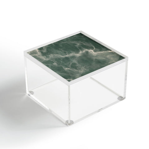 Chelsea Victoria Green Marble Acrylic Box