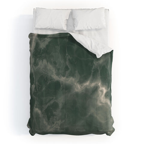 Chelsea Victoria Green Marble Comforter
