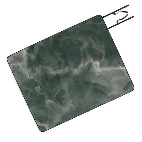 Chelsea Victoria Green Marble Picnic Blanket