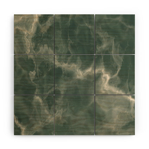 Chelsea Victoria Green Marble Wood Wall Mural