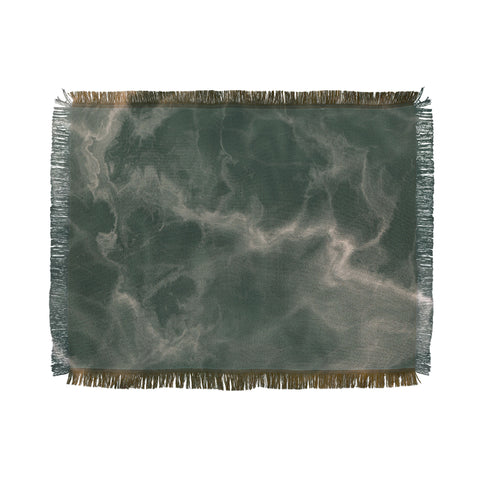 Chelsea Victoria Green Marble Throw Blanket