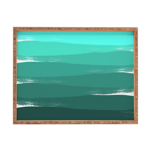 Chelsea Victoria Green Ombre Rectangular Tray