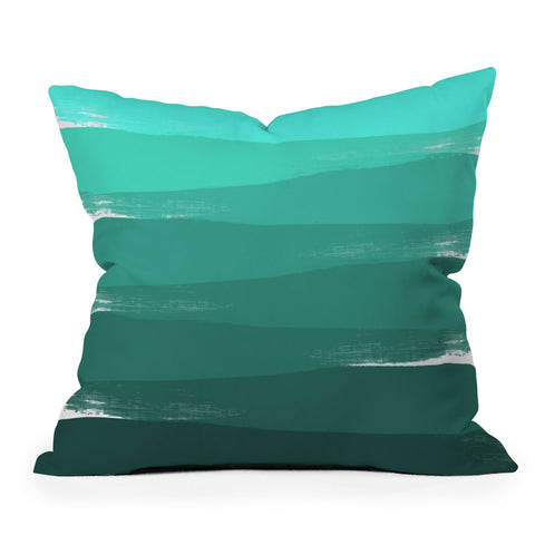 Chelsea Victoria Green Ombre Throw Pillow