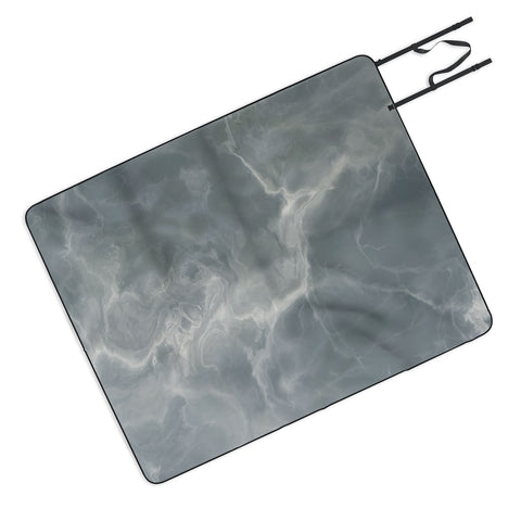Chelsea Victoria Grey Marble 2 Picnic Blanket