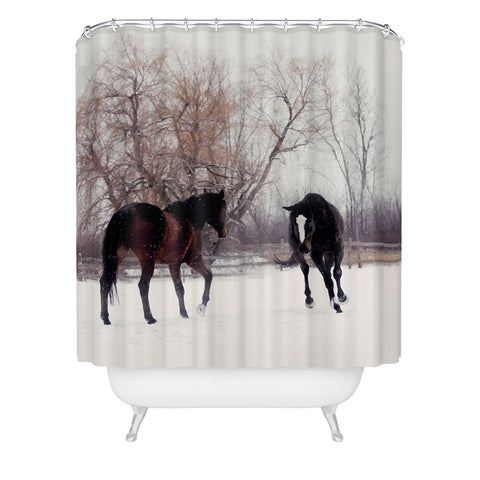 Chelsea Victoria Horsing Around Shower Curtain