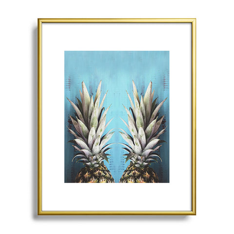 Chelsea Victoria How About Them Pineapples Metal Framed Art Print